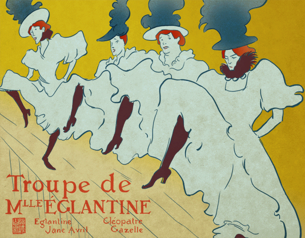 blanchisseuse:La Troupe de Mademoiselle Eglantine - Henri de Toulouse-Lautrec (1895)Animated by Artist 太阳_HUACHUN