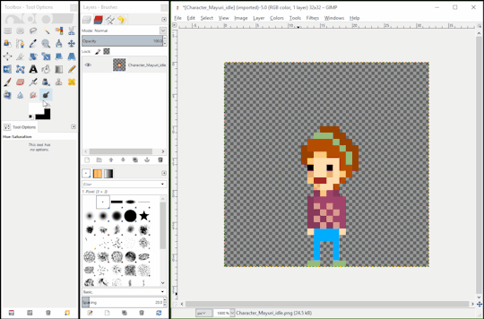 create an animated 32x32 pixel art character for your game