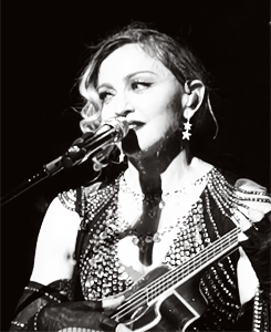 Madonna Plays a Ukulele