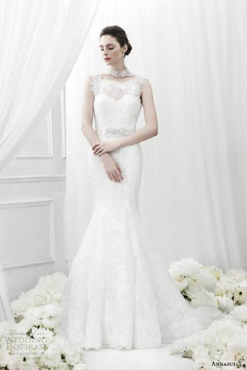 Wedding dress by Annasul Y from 2015 Bridal Collection