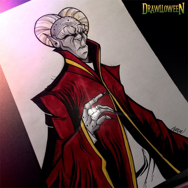 #Drawlloween Day 11: Vampire King.