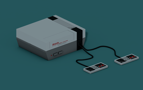 Retro Video Game Consoles by Nicolas Auber