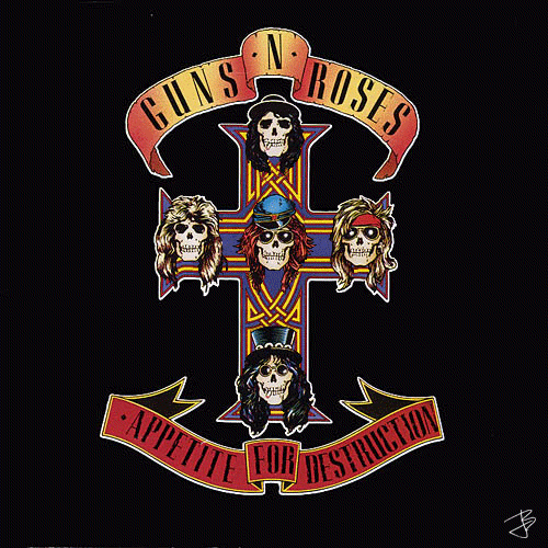 Guns n Roses - Appetite for Destruction - 1987
Original album cover