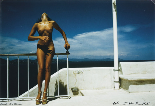 helmutnewtonphoto:1975 Pentax Calendar 1976 - Nude on Balcony,... - Bonjour Mesdames