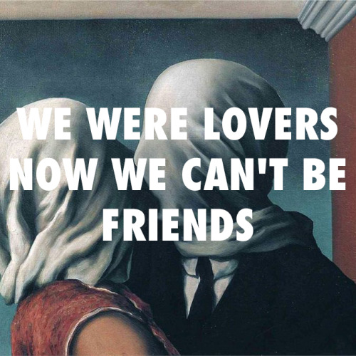 sexpansion:

René Magritte - The Lovers (1928) X Crystal Castles - Not in Love (2010)
