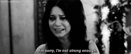 gif girl Black and White depressed depression sad lonely alone hate crying vanessa hudgens self hate feelings strong cry tears upset sadness emotions loneliness mental illness numb Weak 
