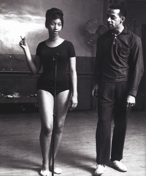 vintageblackglamour:

Kicking off Aretha Franklin’s birthday with this gem from the VBG archives: a shot of Ms. Franklin rehearsing with the legendary dancer and choreographer Charles “Cholly” Atkins at a dance studio in 1961. Mr. Atkins (1913-2003) created the iconic dance moves of The Temptations, Gladys Knight and the Pips and The Supremes’s famous “Stop! In the Name of Love” hand movement (!!!) The Alabama-born Mr. Atkins began his career as a vaudeville performer and was one half of the legendary dance duo Coles and Atkins with Honi Coles. In 1988, he shared a Tony Awards for choreographing the Broadway show, “Black and Blue.” Photo: Frank Driggs Collection/Getty Images.