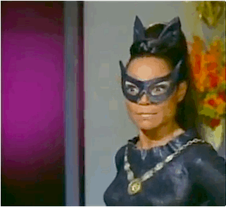 womeninfandoms:</p><br />
<p>The incredible Eartha Kitt as the diabolical Catwoman.  Can we talk for a minute about how badass Earth Kitt was? Not only was Eartha Kitt responsible for the best portrayal of Catwomen to ever be put on film, but she stood up to the Johnson White House and gave zero fucks.  In 1968, Kitt was invited to a luncheon at the White House.  During the question and answer session, when asked about the Vietnam War, Kitt had this to say:<br /><br />
"The children of America are not rebelling for no reason. They are not hippies for no reason at all. We don’t have what we have on Sunset Blvd. for no reason. They are rebelling against something. There are so many things burning the people of this country, particularly mothers. They feel they are going to raise sons — and I know what it’s like, and you have children of your own, Mrs. Johnson — we raise children and send them to war."<br /><br />
Reportedly, Mrs. Johnson left the room in tears.  When asked about the incident later, Kitt still was not apologetic:</p><br />
<p>Sadly, Kitt’s career suffered a considerable setback because of her remarks.  Fuck yes Eartha Kitt.<br /><br />
