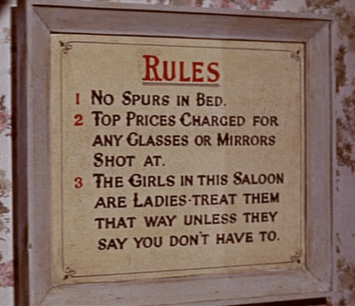 Simple rules.The Sheriff of Fractured Jaw (1958)