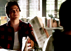 GIF of the final scene of the Season 6 premiere of The Vampire Diaries