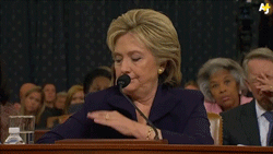 Image result for hillary clinton gif brush