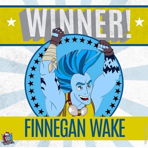 marsmcflytrap:

He made a huge splash on arrival and you made his stay official! Give #FinneganWake a hand for winning your #FanVote to become a #MonsterHigh doll! 👏

Yay!