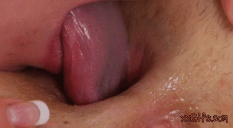 Deep close up ass licking