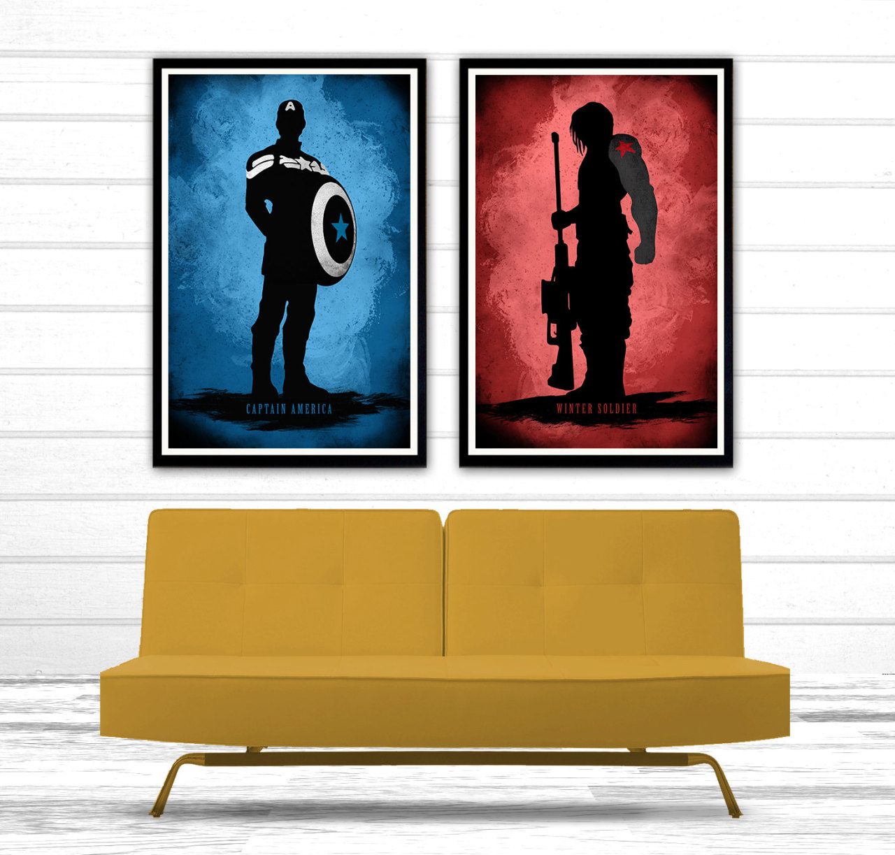 Captain America &amp; The Winter Soldier by MoonPoster