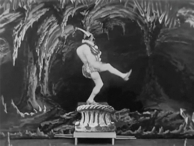 nitratediva:

From Le Cake-Walk Infernal (1903) by Georges Méliès.
