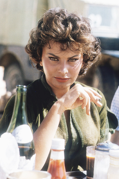 <br /><br /><br /><br />
Sophia Loren on the set of ‘Legend of the Lost’, 1957.</p><br /><br /><br />
<p>