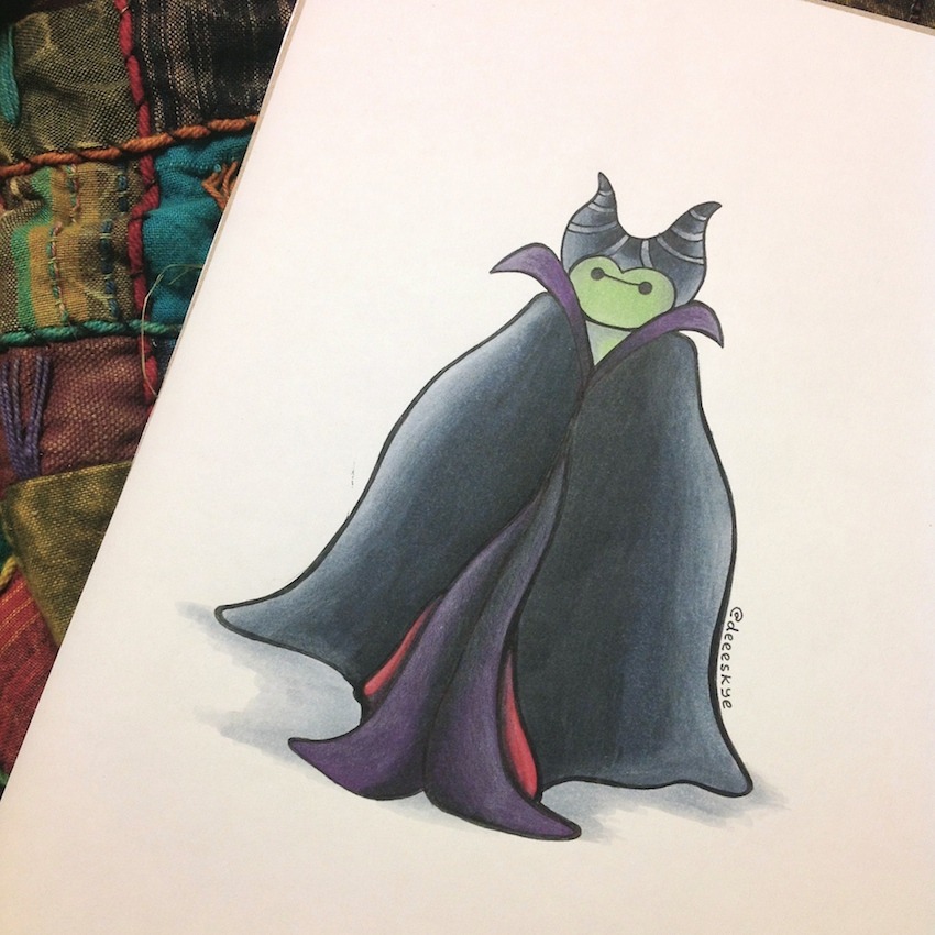 Here&#8217;s Baymax dressed as Maleficent :)