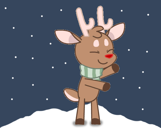 I edited a thing. (the animator of the reindeer gif)