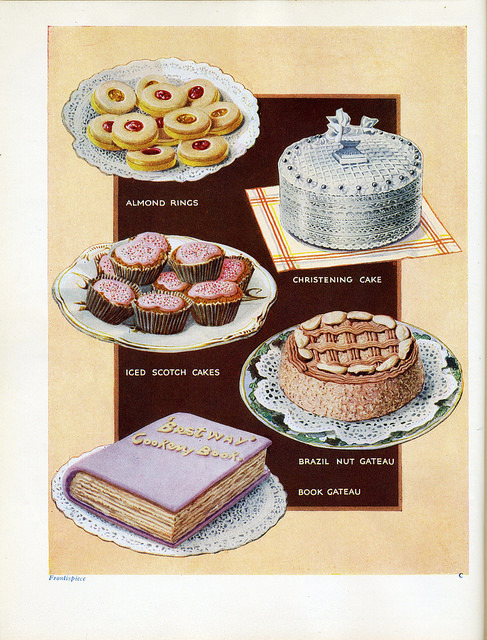 artdecoblog: Bestway Cookery Gift Book - cakes colour plate by Shelf Life Taste Test on Flickr.