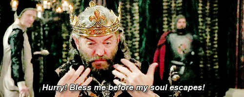5 things I believe in galavant gif bless me soul escapes