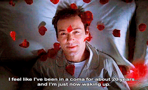 Gif Film Quote Movie Flower Retro 90s Subtitles Roses 1990s Kevin Spacey Coma 1999 Sam Mendes American Beauty Lester Burnham The King Of Coney Island