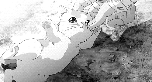 Featured image of post White Anime Kitten : White and black abstract painting, haruhara haruko, flcl, anime.