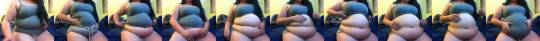 adiposemass: stuffed-bellies-always:  feedyouintotheabyss:  sweetsbbw:  Just a quick video, been binging on junk all day long. I feel super bloated.  Make me fatter ;)  Reckless…  What a belly!   How.. can someone be so perfect? 