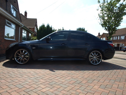 BMW 5 Series fitted with 20” RS futura. 10” rear wheels