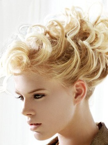 Short Hair Curly Updo Hairstyles