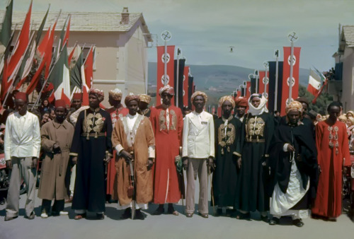 Nigerian officials visiting Nazi Germany. 