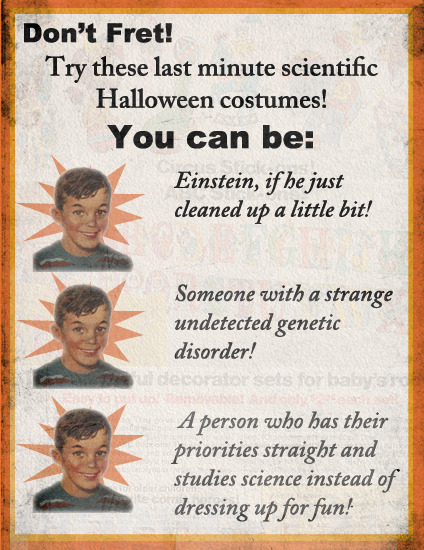 Last Minute Scientific Halloween Costumes