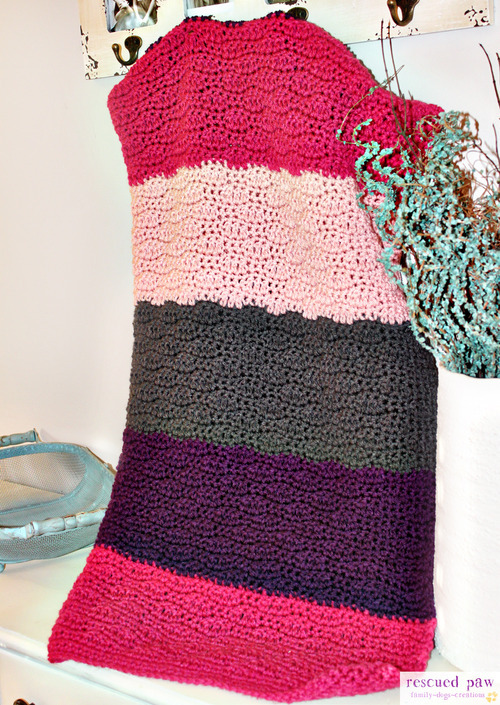 crochet ripple blanket pattern free