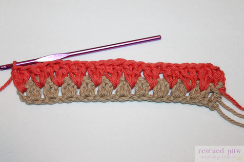 Double Crochet Cluster Tutorial From Rescued Paw