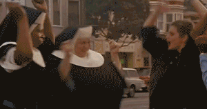 gif animation tumblr sister act nun dancing funny les-catenate