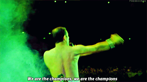 we are the champions gif Tumblr