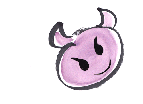 purple devil emoji | Tumblr