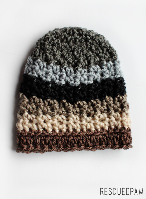Newborn Earthy Crochet Hat {FREE Pattern}