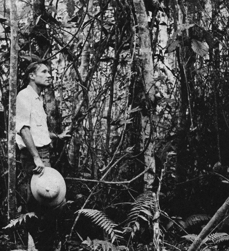 Cover to The Burroughs File (City Lights Books). Burroughs surrounded by yagé vine in the jungle outside Mocoá, Colombia, 1953.