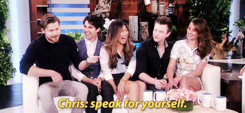 Chris, Lea, Chord, and More on the Ellen Show Tumblr_nl3pnjFynl1rp74xfo1_500