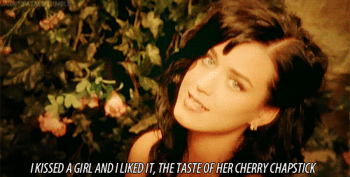 Image result for katy perry kissed a girl gif