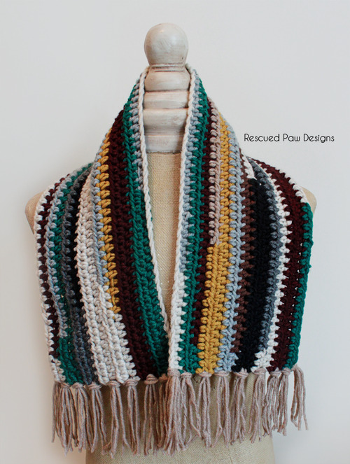 Crochet Scrap Scarf :: Easy Crochet
