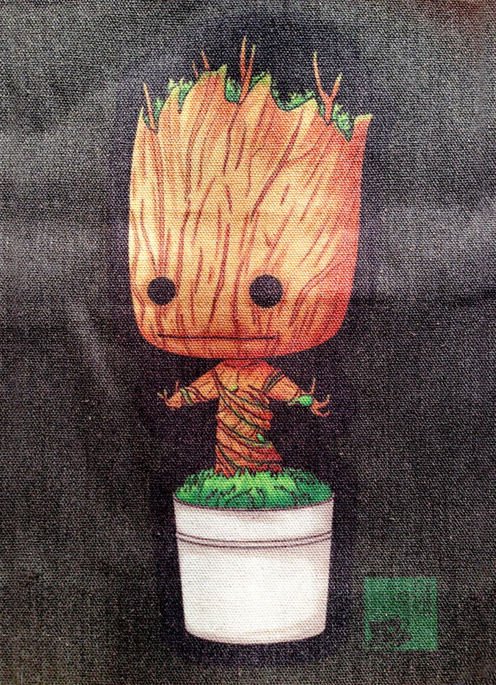 Would you like a keybie Potted Groot tote bag?
