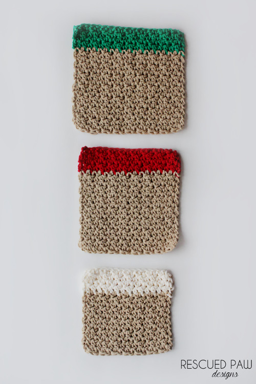Christmas Washcloth Crochet Gift Set Patterns Via Easy Crochet