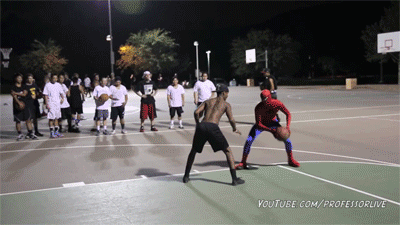 Simply Basketball - Spiderman A.K.A The Professor plays ...