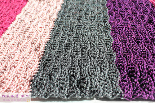 crochet ripple baby blanket 