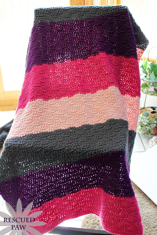 Crochet Wavy Blanket Pattern