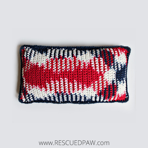 Patriotic Crochet Pillow Pattern from Easy Crochet