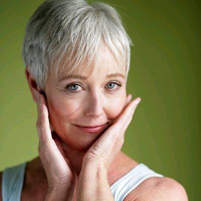 Short hairstyles for older women gray hair
