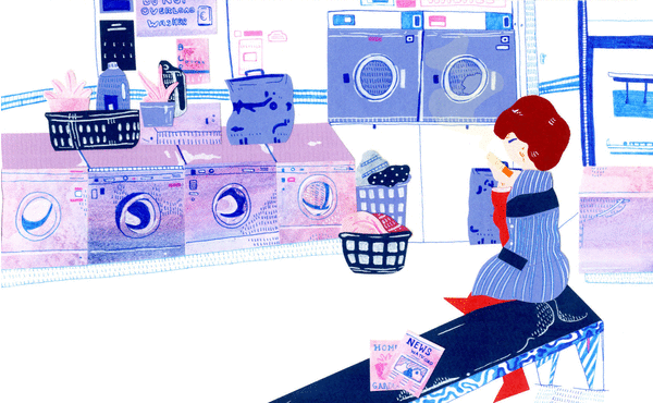 Laundromat by Percie Edgeler. Percie + Bert (previously persephoneandthebear) on tumblr and on twitter