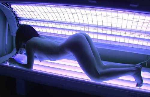 First time tanning bed